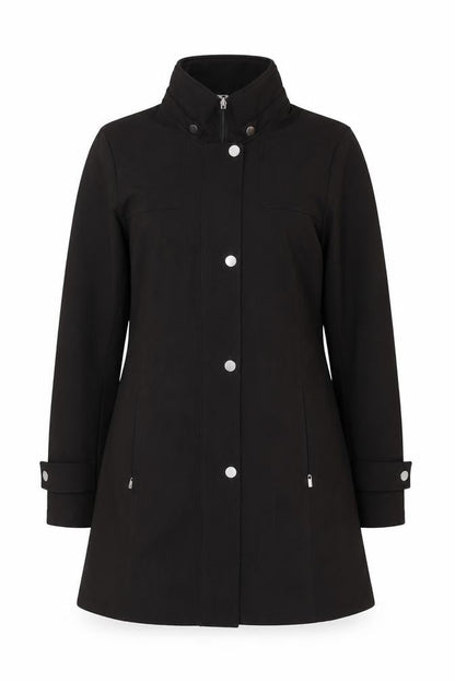 AJG Womens Black Jacket Coat Size M Zip