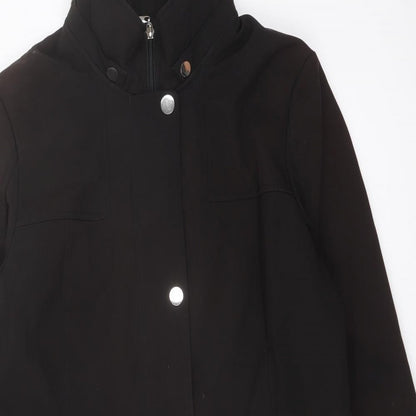 AJG Womens Black Jacket Coat Size M Zip