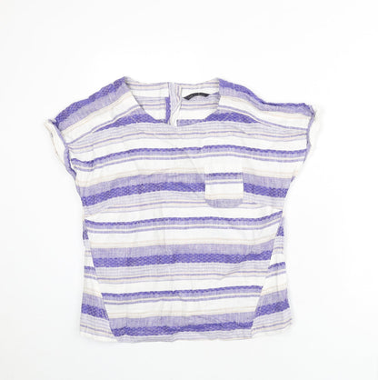 Womens UK Size 8 Marks and Spencer Multicoloured Basic Blouse