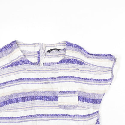 Womens UK Size 8 Marks and Spencer Multicoloured Basic Blouse