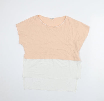 Womens UK Size M Zara Pink Basic Blouse