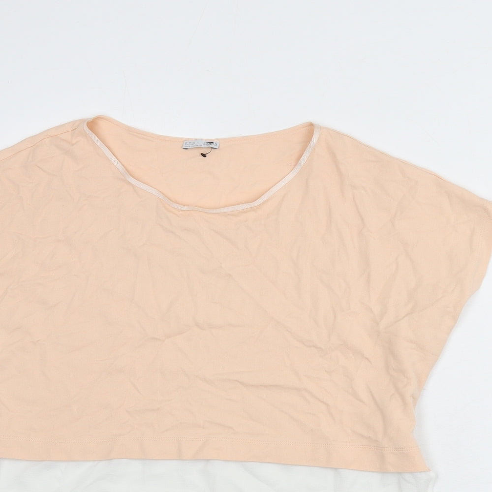 Womens UK Size M Zara Pink Basic Blouse