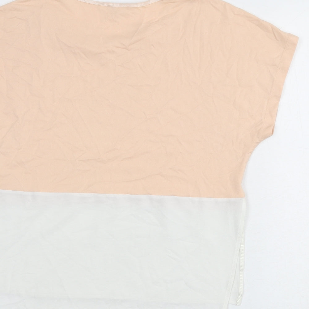 Womens UK Size M Zara Pink Basic Blouse