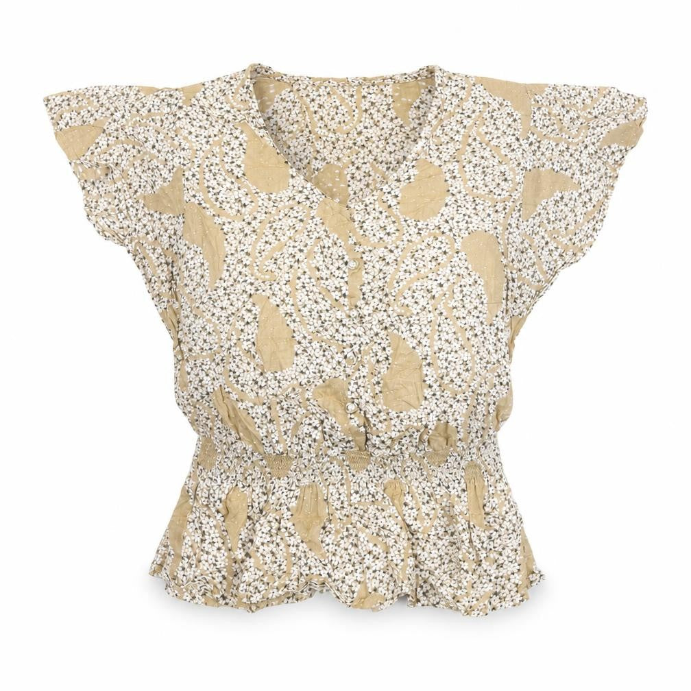 Womens UK Size 8 Marks and Spencer Beige Basic Blouse
