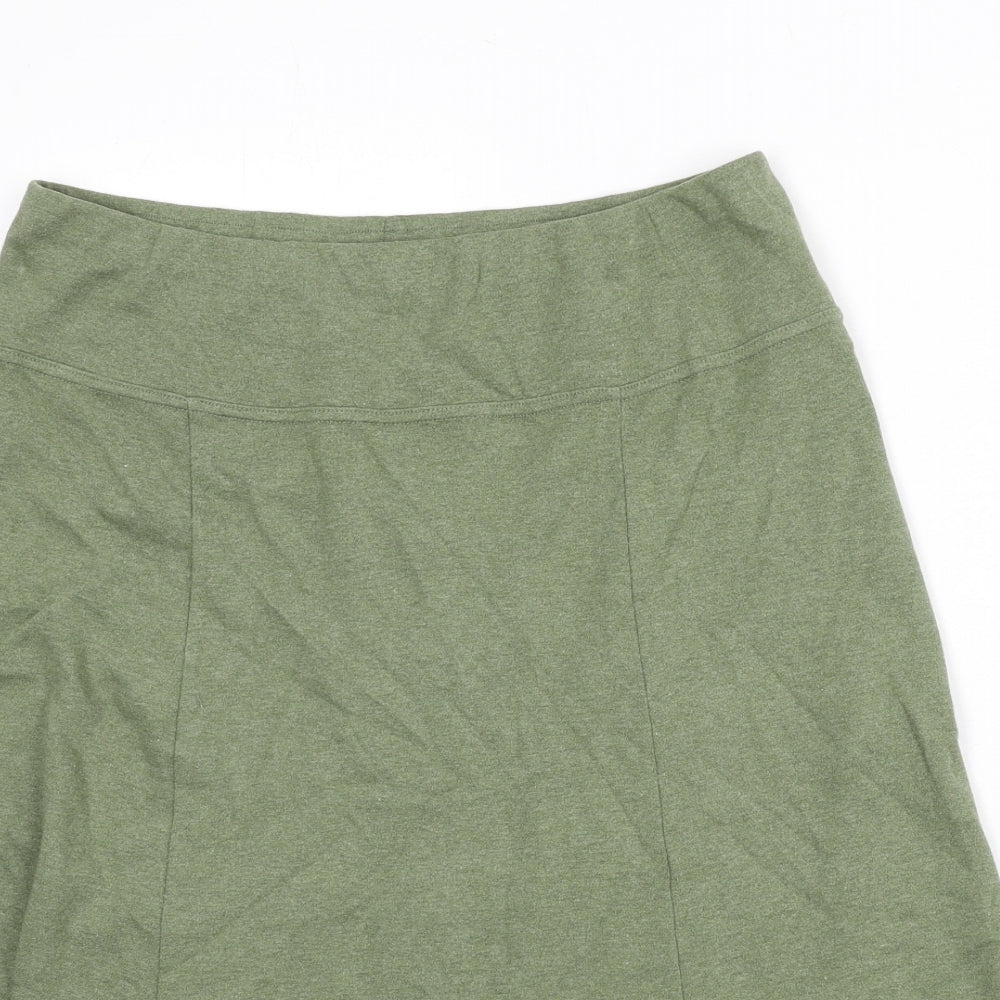 Cotswold Collections Womens Green Cotton Flare Skirt Size M