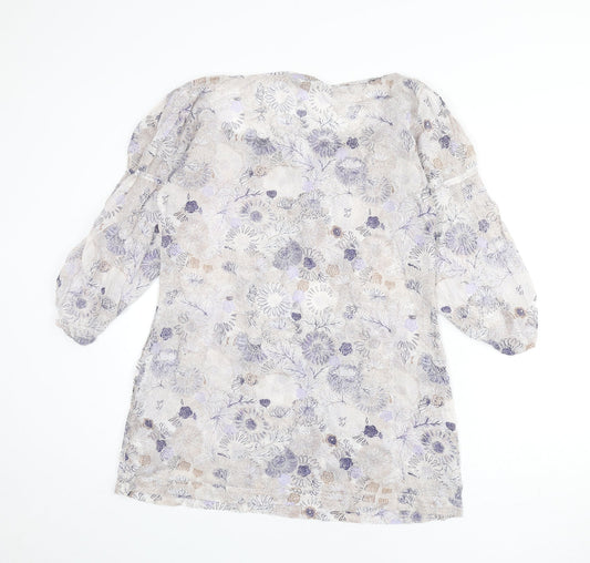Womens UK Size 10 Part Two Multicoloured Tunic Blouse