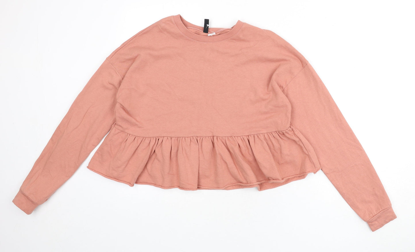 Womens UK Size XS Divided by H&M Pink Pullover Sweatshirt