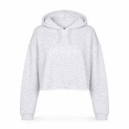 Topshop Womens Grey Cotton Pullover Hoodie Size 6 Pullover - Cropped