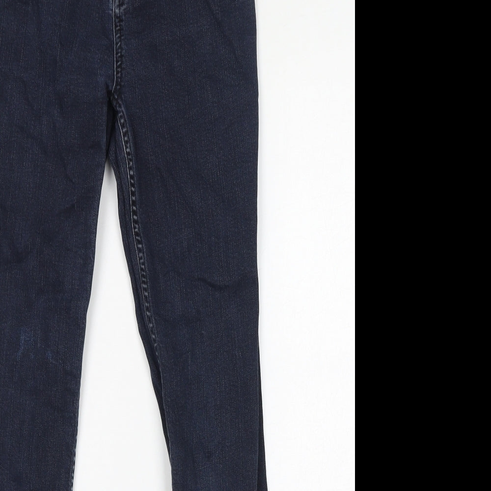 Per Una Womens Blue Cotton Skinny Jeans Size 8 L29 in Regular Zip