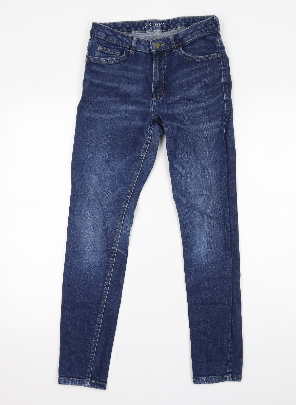 Womens UK Size 8 Marks and Spencer Regular Fit Skinny Blue Jeans