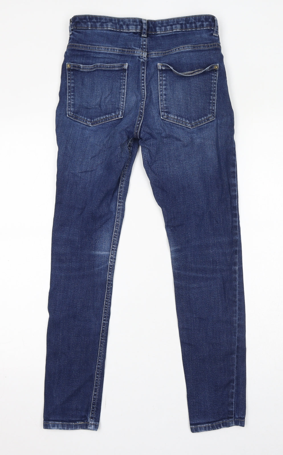 Womens UK Size 8 Marks and Spencer Regular Fit Skinny Blue Jeans