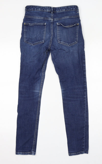 Womens UK Size 8 Marks and Spencer Regular Fit Skinny Blue Jeans