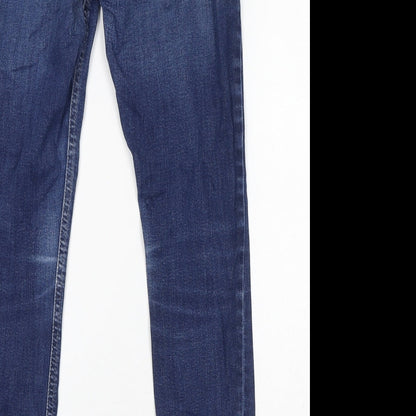Womens UK Size 8 Marks and Spencer Regular Fit Skinny Blue Jeans