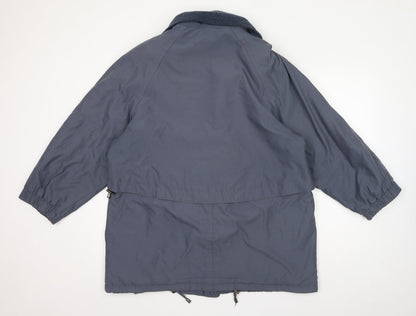 Womens UK Size 14 St Michael Blue Windbreaker Coat