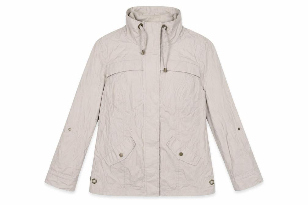 Womens UK Size 12 DASH Beige Windbreaker Coat