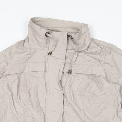 Womens UK Size 12 DASH Beige Windbreaker Coat