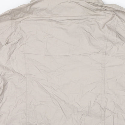 Womens UK Size 12 DASH Beige Windbreaker Coat