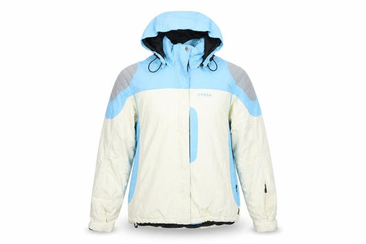 Cross Womens Blue Windbreaker Jacket Size L Zip