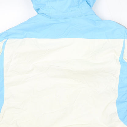 Cross Womens Blue Windbreaker Jacket Size L Zip