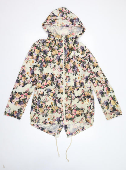 Womens UK Size 12 Brave Soul Ivory Rain Coat