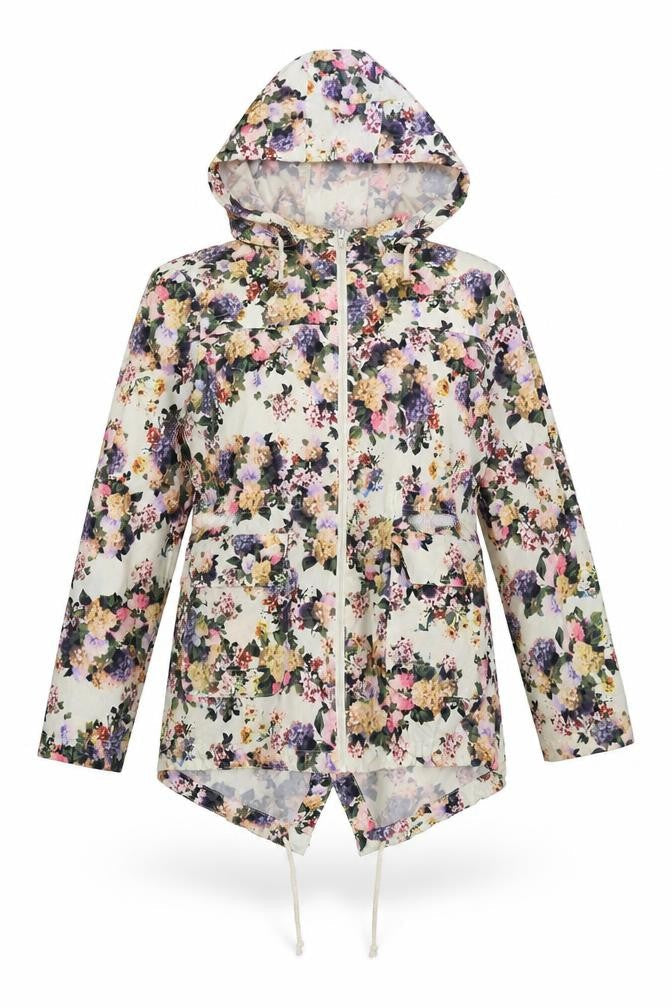 Womens UK Size 12 Brave Soul Ivory Rain Coat