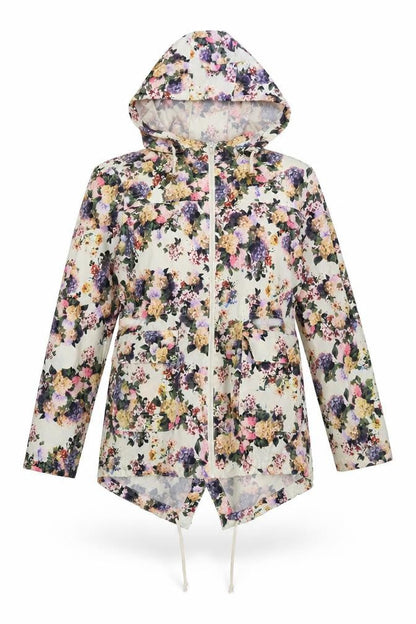 Womens UK Size 12 Brave Soul Ivory Rain Coat