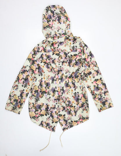 Womens UK Size 12 Brave Soul Ivory Rain Coat