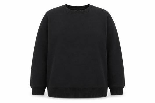 Zara Womens Black Cotton Pullover Sweatshirt Size L Pullover