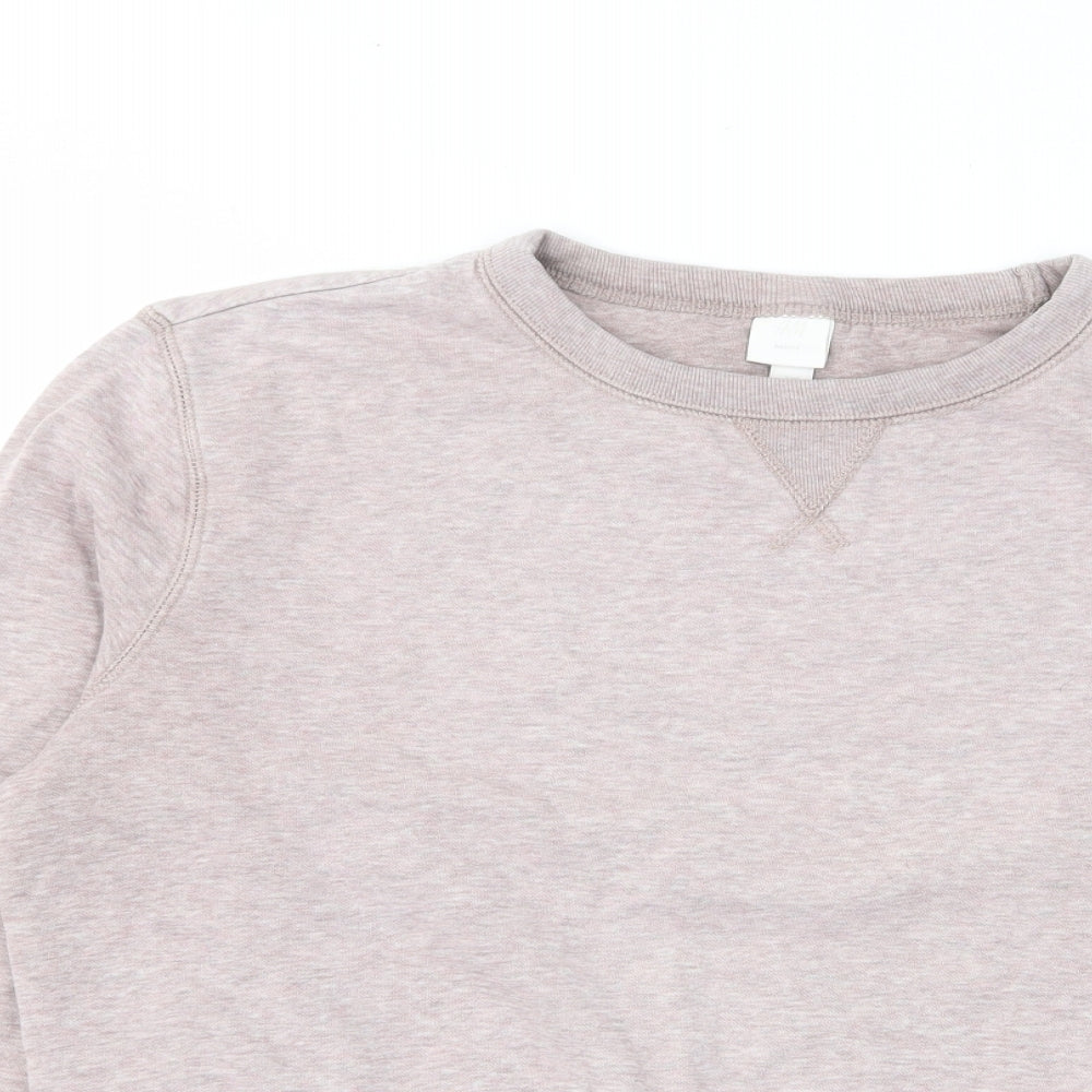 H&M Womens Purple Cotton Pullover Sweatshirt Size M Pullover