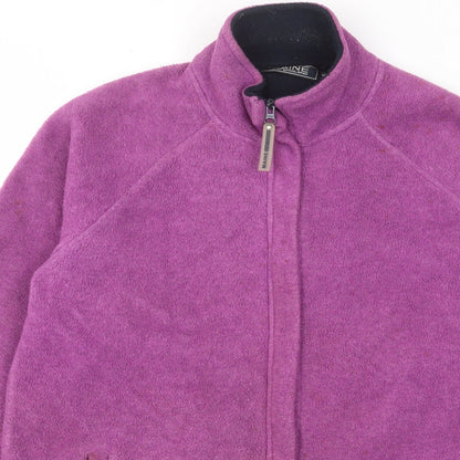 Maine Womens Purple Jacket Size 14 Zip - Pockets, Logo