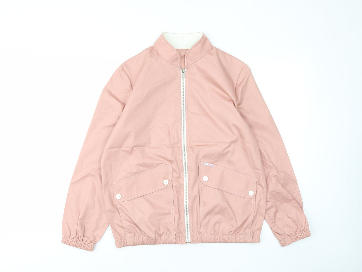 St.michael Womens Pink Jacket Size 12 Zip - Pockets