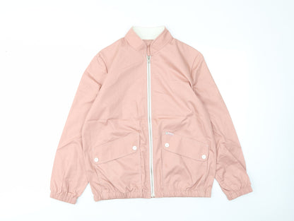 St.michael Womens Pink Jacket Size 12 Zip - Pockets