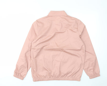 St.michael Womens Pink Jacket Size 12 Zip - Pockets