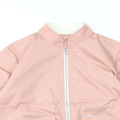 St.michael Womens Pink Jacket Size 12 Zip - Pockets