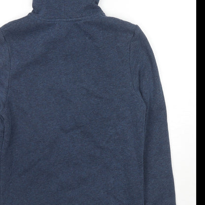 DECATHLON Boys Blue Cotton Pullover Hoodie Size S Pullover - Great