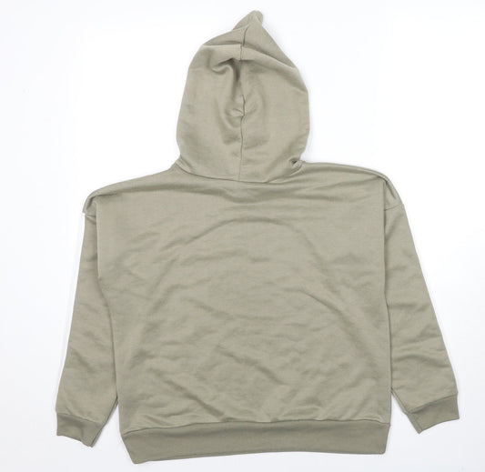 Boohoo Womens Brown Polyester Pullover Hoodie Size 8 Pullover