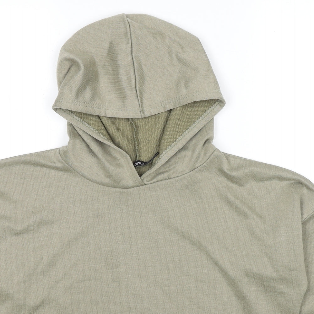 Boohoo Womens Brown Polyester Pullover Hoodie Size 8 Pullover