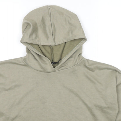 Boohoo Womens Brown Polyester Pullover Hoodie Size 8 Pullover