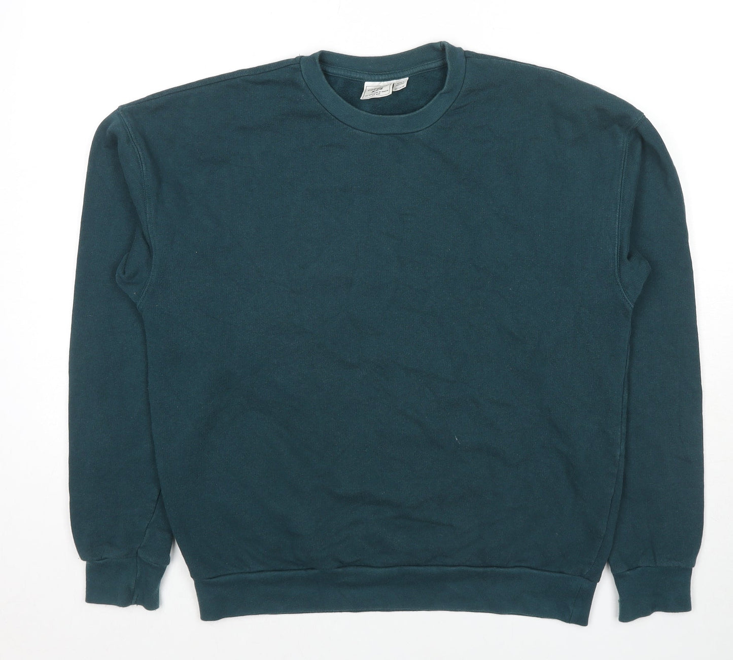 Topman Mens Green Cotton Pullover Sweatshirt Size XS - Size 2XS
