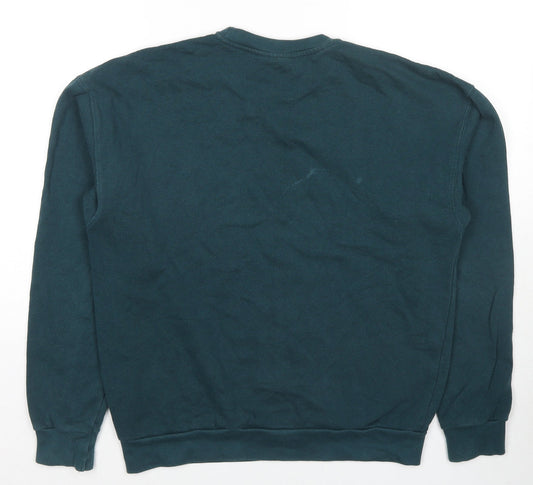 Topman Mens Green Cotton Pullover Sweatshirt Size XS - Size 2XS