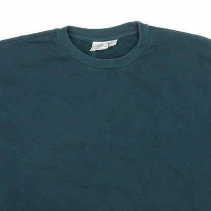 Topman Mens Green Cotton Pullover Sweatshirt Size XS - Size 2XS