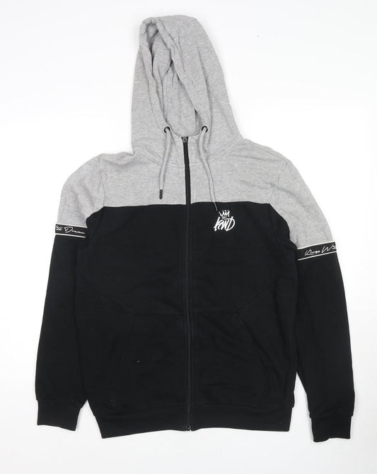 Mens UK Size S Kings Will Dream Black Full Zip Hoodie