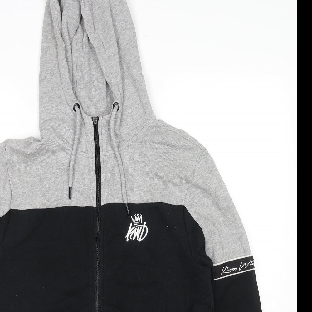 Mens UK Size S Kings Will Dream Black Full Zip Hoodie