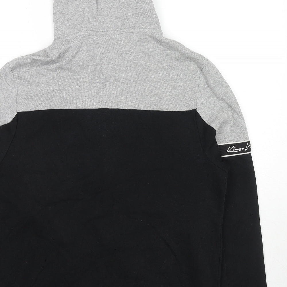 Mens UK Size S Kings Will Dream Black Full Zip Hoodie