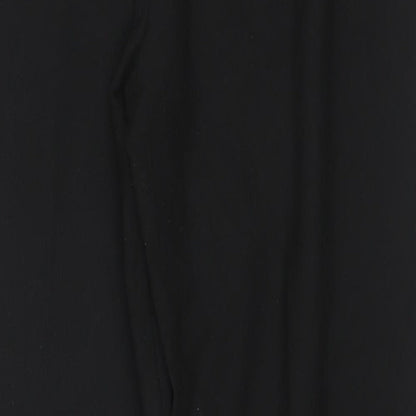 Nightingales Womens Black Polyester Trousers Size 16 L28 in Regular Zip