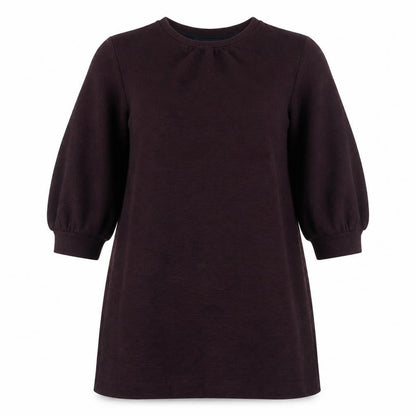 French Connection Womens Purple Polyester Jumper Dress Size 10 Round Neck Pullover