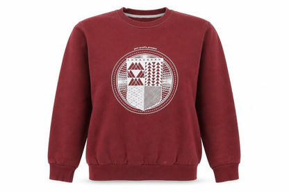 Insert Coin Womens Red Cotton Pullover Sweatshirt Size S Pullover - Unisex