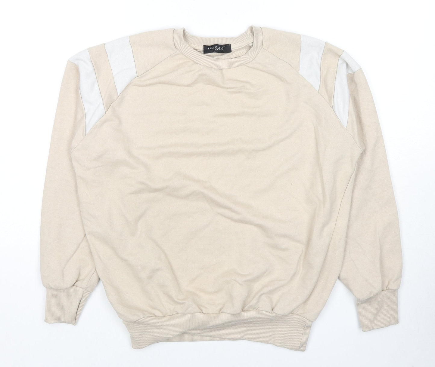 Pinky Doll Womens Beige Cotton Pullover Sweatshirt Size 8 Pullover