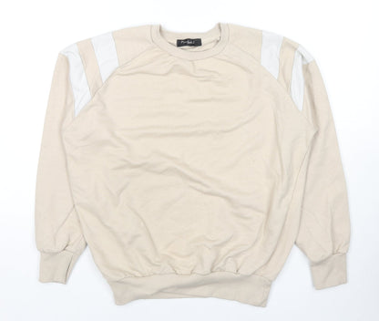 Pinky Doll Womens Beige Cotton Pullover Sweatshirt Size 8 Pullover