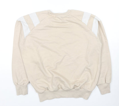 Pinky Doll Womens Beige Cotton Pullover Sweatshirt Size 8 Pullover